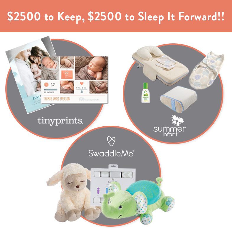 Sleep it Forward Sweepstakes PLUS a $100 gift card to Tiny Prints!