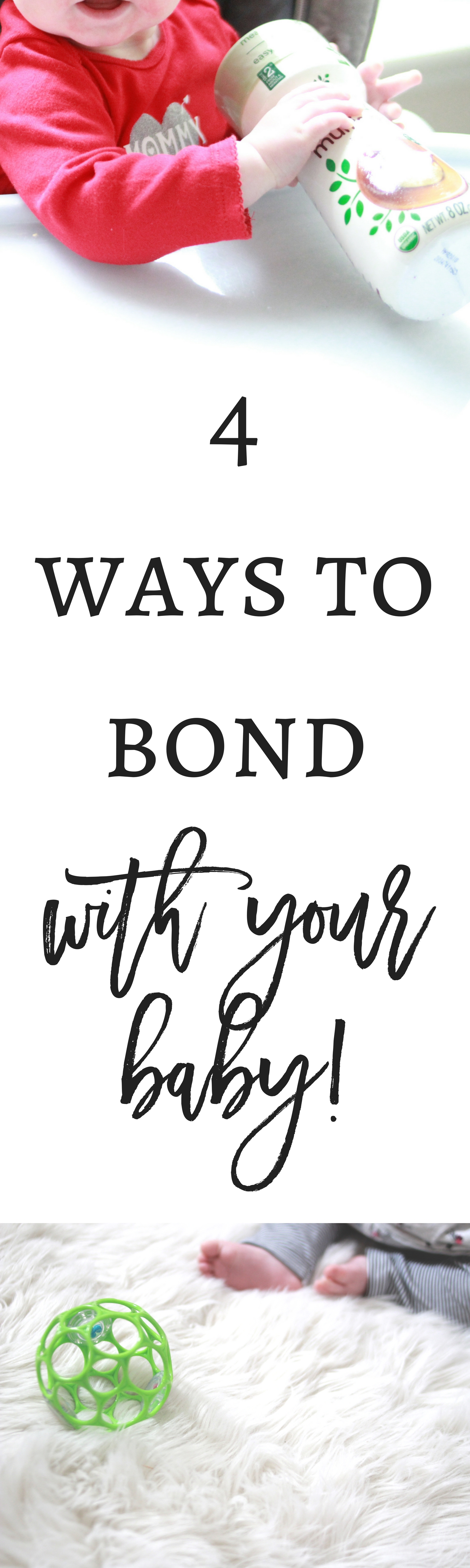 4 ways to bond with your baby
