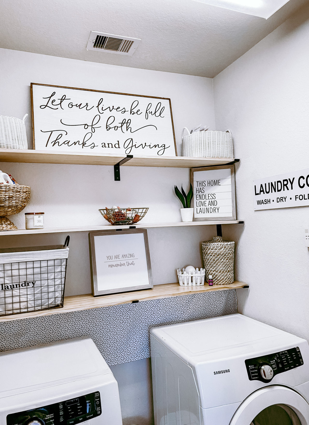 Small Laundry room makeover for under $150!