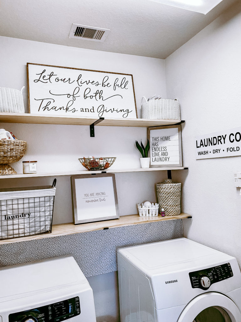 small laundry room makeover for under $150