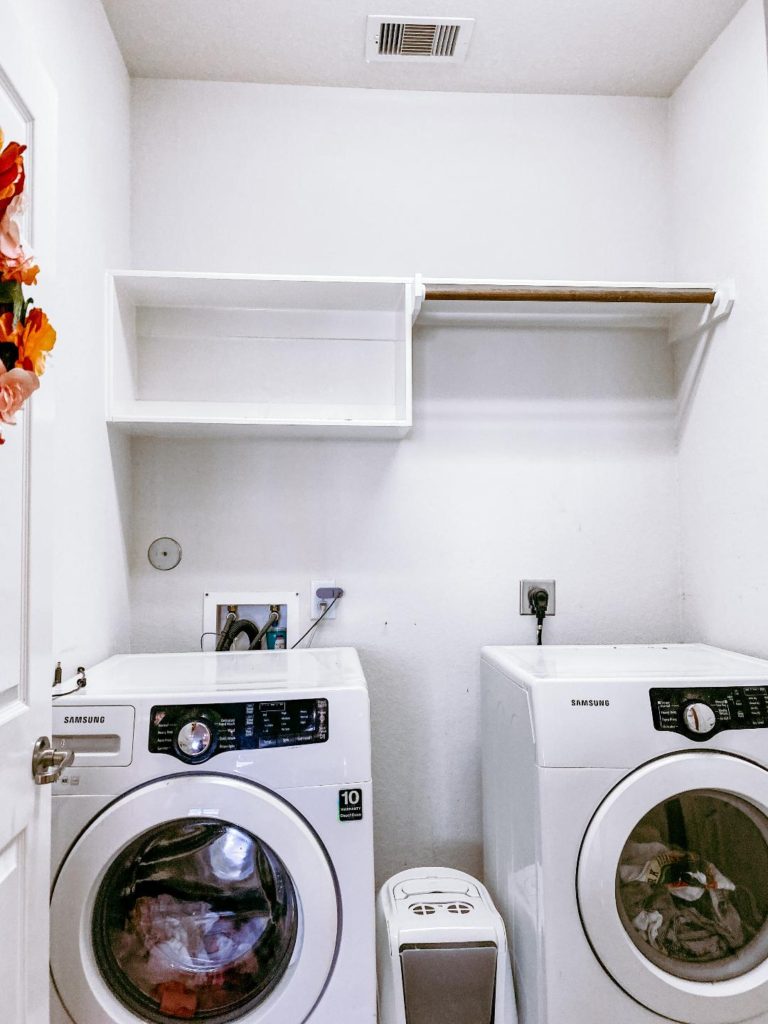 small laundry room makeover for under $150