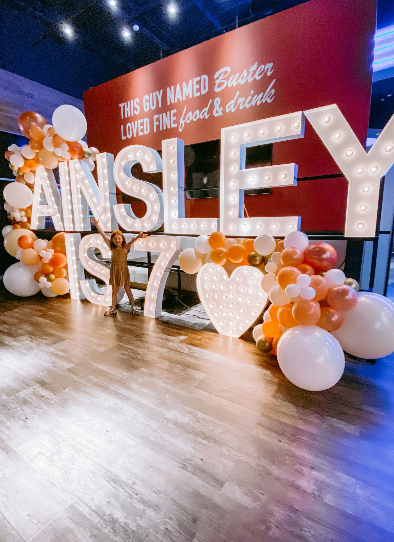 Ainsley’s boho rainbow party at Dave & Buster’s!